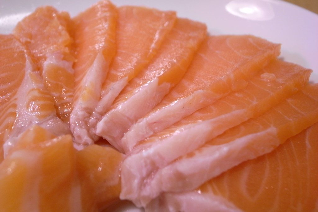 Salmon sashimi - source of omega 3